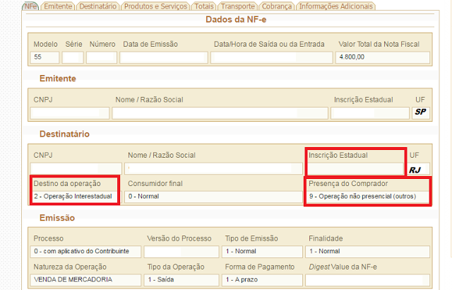 NF-e - DIFAL - 01