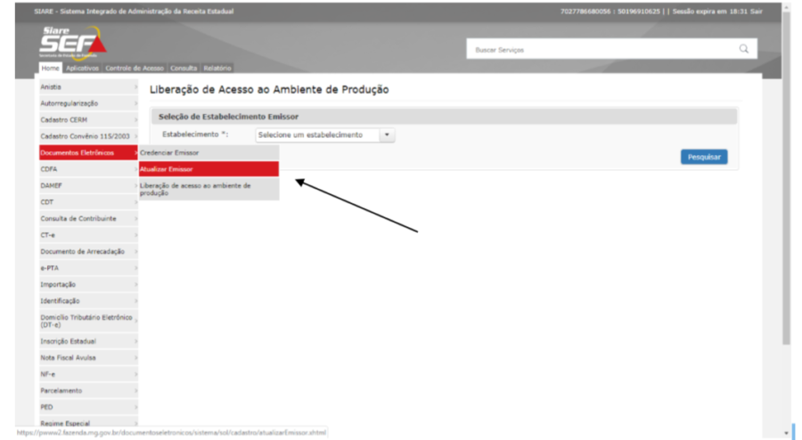 Passo a Passo credenciar nfce em minas gerais