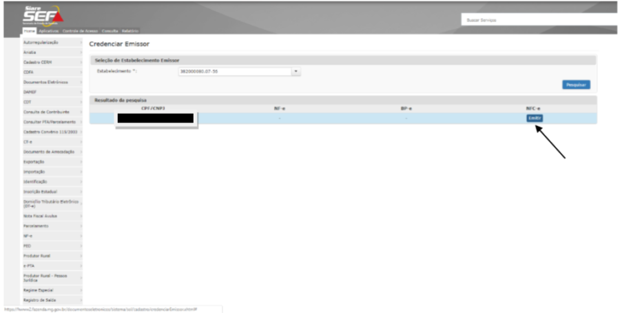 Passo a Passo credenciar nfce em minas gerais