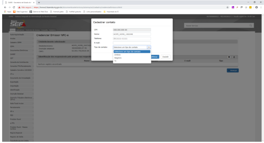 Passo a Passo credenciar nfce em minas gerais